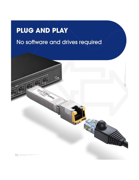 Transceptor SFP+ 10GBase-T Timaxk RJ-45 hasta 30m