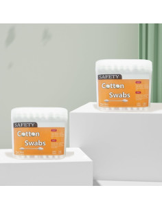 Bastoncillos de Algodón Biodegradables 160pcs - Seguridad Bebés 2