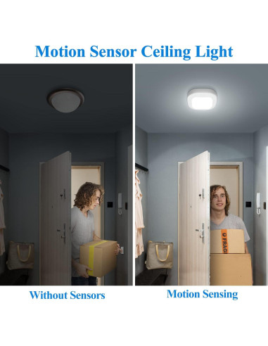 Luz LED de Techo con Sensor de Movimiento Whitepoplar 300LM