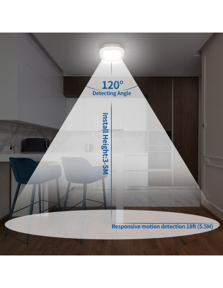 Luz LED de Techo con Sensor de Movimiento Whitepoplar 300LM