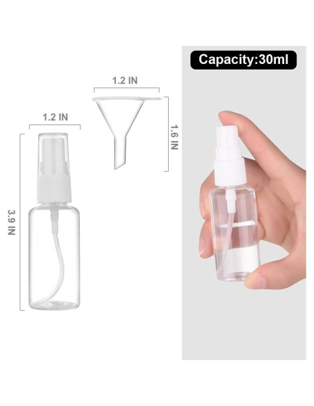 Botellas de Spray de Plástico 30ml Exptool - Paquete de 6 Botellas de Spray de Plástico 30ml Exptool - Paquete de 6