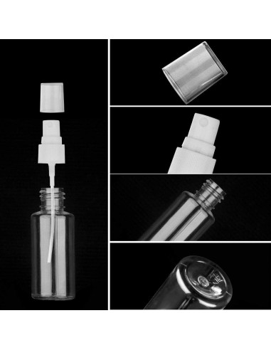 Botellas de Spray de Plástico 30ml Exptool - Paquete de 6