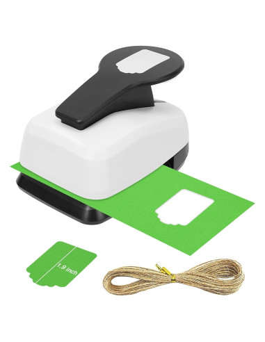 Troqueladora de Etiquetas UCEC 5.08 cm con Cuerda de Cáñamo 10 m