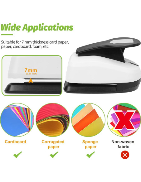 Troqueladora de Etiquetas UCEC 5.08 cm con Cuerda de Cáñamo 10 m