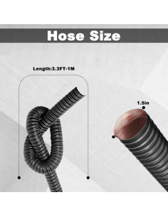 Manguera de Aire Automotriz NOWBALL 1.5" x 1 Metro Silicona 2