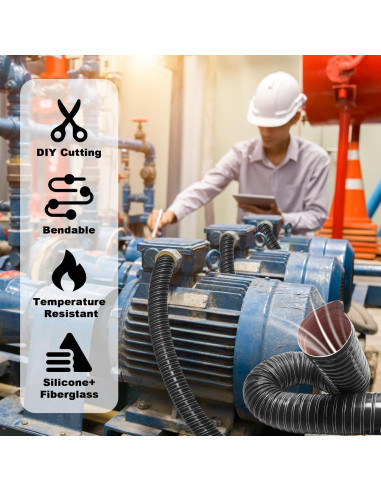 Manguera de Aire Automotriz NOWBALL 1.5" x 1 Metro Silicona