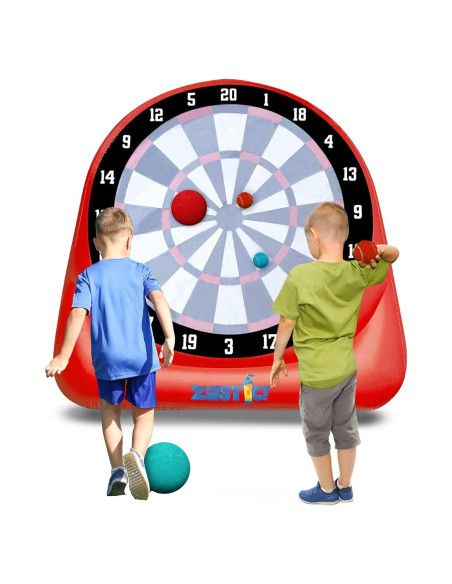 Juego de Dardos Inflable Zastic! 1.98m con Pelotas y Bomba