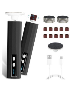 Lima eléctrica para pies Garimus - Removedor de callos 9 velocidades