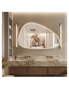 Espejo de Baño LED Irregular Niccy 76.2x119.4cm Anti-vaho