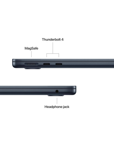 Apple MacBook Air 2025 13.6" M4 16GB 256GB SSD Medianoche con AppleCare+