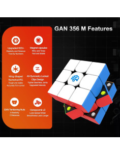 Cubo de Velocidad Magnético GAN 356 M Lite 3x3 Ajustable 2