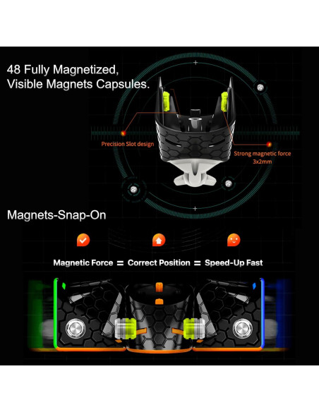 Cubo de Velocidad Magnético GAN 356 M Lite 3x3 Ajustable