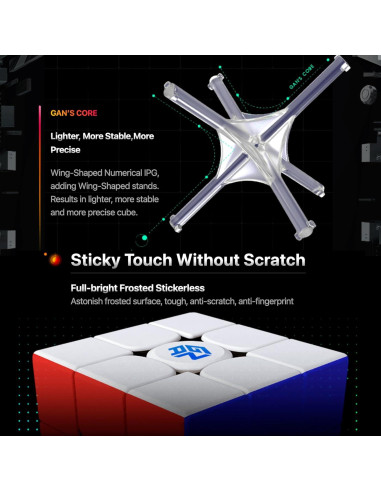 Cubo de Velocidad Magnético GAN 356 M Lite 3x3 Ajustable