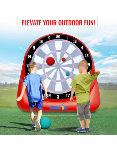 Juego de Dardos Inflable Zastic! 1.98m con Pelotas y Bomba