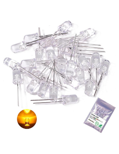 150 Diodos LED 5mm Naranjas Juasky para Proyectos DIY