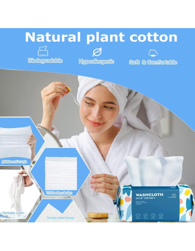 Toallas Desechables de Algodón BanYakong - 100 Unidades Multiusos