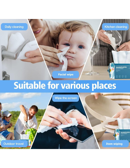 Toallas Desechables de Algodón BanYakong - 100 Unidades Multiusos