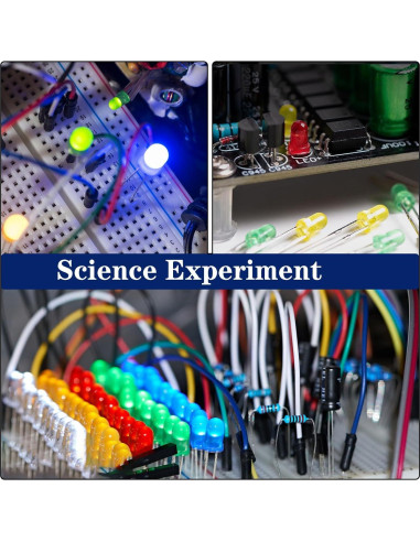 150 Diodos LED 5mm Naranjas Juasky para Proyectos DIY