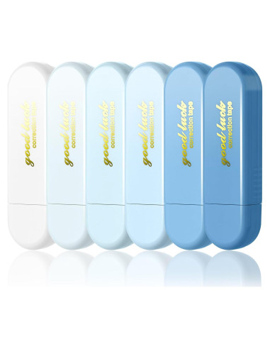 Conjunto de 6 Cintas de Corrección Valtiner Blanca 0.51 cm