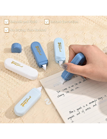 Conjunto de 6 Cintas de Corrección Valtiner Blanca 0.51 cm