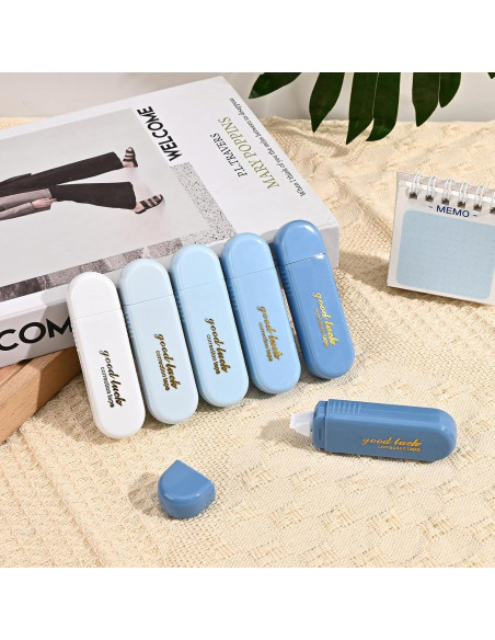 Conjunto de 6 Cintas de Corrección Valtiner Blanca 0.51 cm