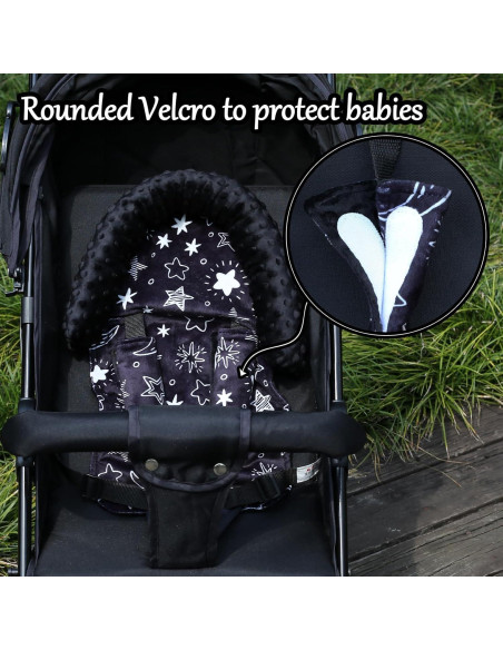 Soporte de Cabeza para Asiento de Auto Bebés HPIENOYA Negro