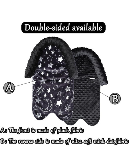 Soporte de Cabeza para Asiento de Auto Bebés HPIENOYA Negro