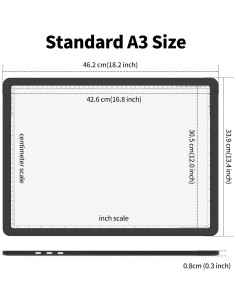 Almohadilla de Luz A3 TOHETO Recargable LED 5600 Lux Negra 2