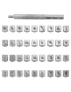 Juego de Herramientas de Estampado en Cuero Yoption 37 Piezas