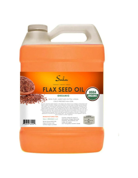 Aceite de Semilla de Lino Orgánico SULU 3.18 kg Sin Refinar