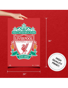 Póster Liverpool FC Cactus del Desierto 91x61 cm Decoración 2