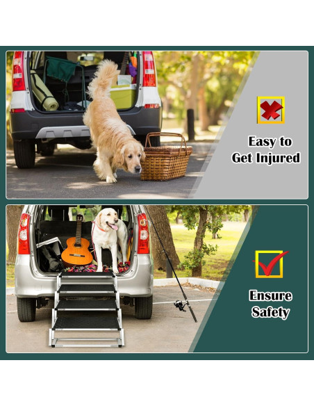 Rampa para Perros Zerria Extra Ancha 4 Escalones 90 kg Rampa para Perros Zerria Extra Ancha 4 Escalones 90 kg