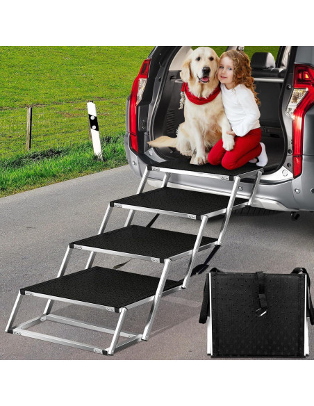 Rampa para Perros Zerria Extra Ancha 4 Escalones 90 kg Rampa para Perros Zerria Extra Ancha 4 Escalones 90 kg
