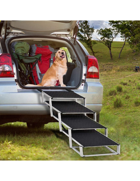 Rampa para Perros Zerria Extra Ancha 4 Escalones 90 kg Rampa para Perros Zerria Extra Ancha 4 Escalones 90 kg