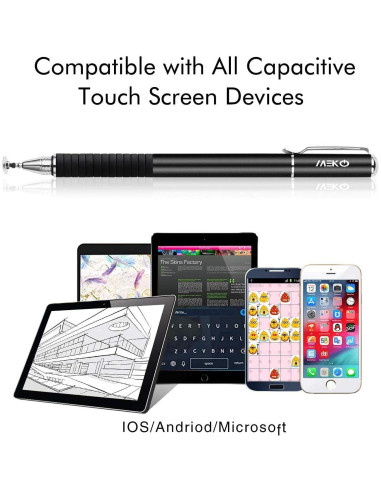 Estilógrafo Universal MEKO 2 en 1 con 6 Puntas Repuesto