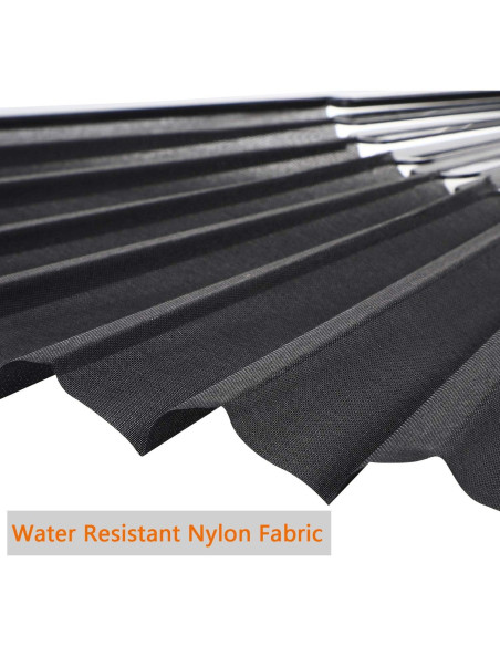 Abanicos Plegables de Mano Blulu - 4 Piezas Chinos 42 cm Negro