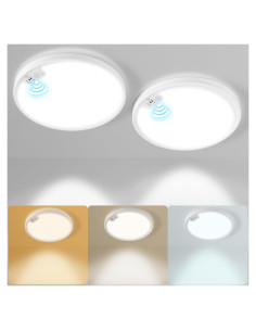 Luz de Techo LED Eleganted 18W con Sensor de Movimiento 2 Paquete