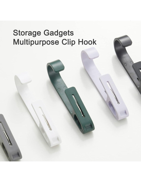 Pinzas de Ropa Grandes MaxSparkling Life 4 Pcs Plástico Negro Verde