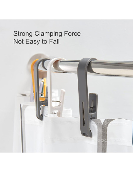 Pinzas de Ropa Grandes MaxSparkling Life 4 Pcs Plástico Negro Verde