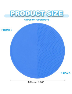 Marcadores de Piso Antideslizantes PATIKIL 10cm 12 Piezas 2