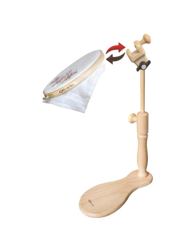 Soporte de Bordado Ajustable Nurge 190-1 Madera Natural