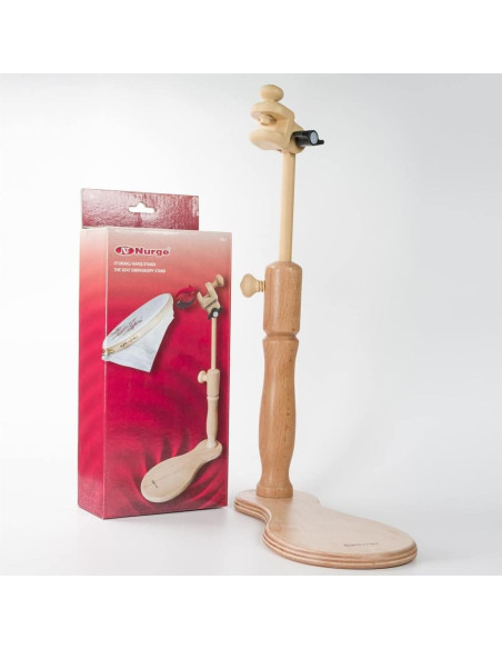 Soporte de Bordado Ajustable Nurge 190-1 Madera Natural Soporte de Bordado Ajustable Nurge 190-1 Madera Natural