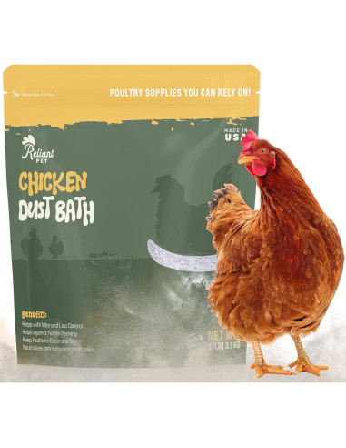 Baño de Polvo Natural para Pollos Reliant Pet 3.18 kg