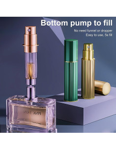 Botella de Perfume Recargable Fiwecos 5ml Negra Viaje 2