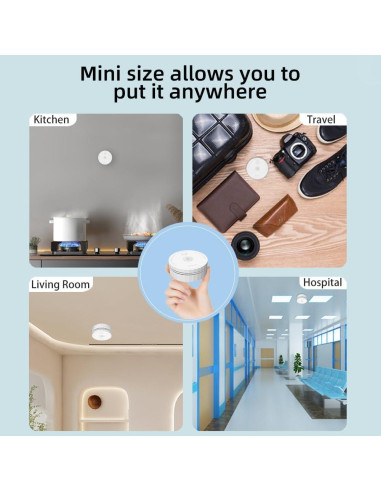 Detector de Monóxido de Carbono HEIMAN Mini WiFi - Paquete de 5