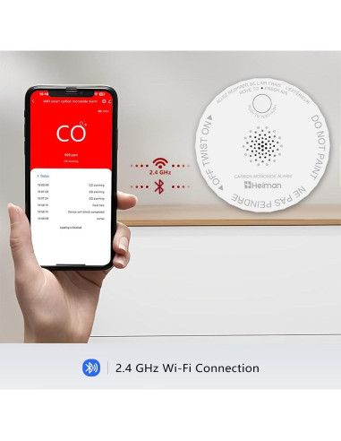 Detector de Monóxido de Carbono HEIMAN Mini WiFi - Paquete de 5