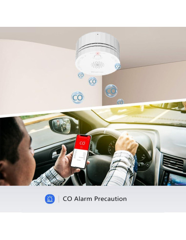 Detector de Monóxido de Carbono HEIMAN Mini WiFi - Paquete de 5