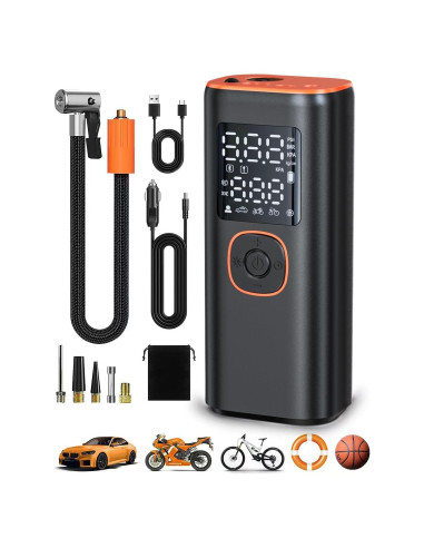 Compresor de Aire Portátil VXTUYO VP-18 160PSI con Luz LED