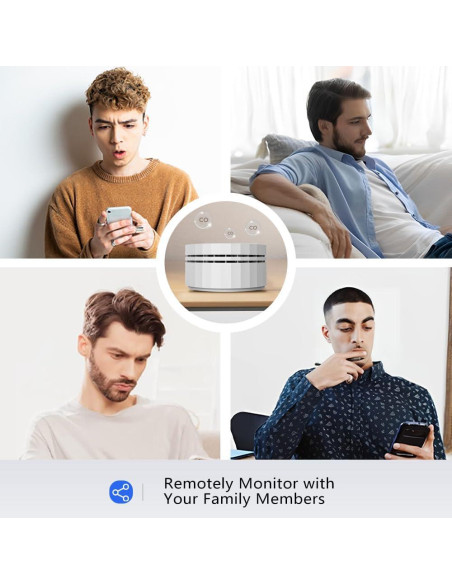 Detector de Monóxido de Carbono HEIMAN Mini WiFi - Paquete de 5 Detector de Monóxido de Carbono HEIMAN Mini WiFi - Paquete de 5