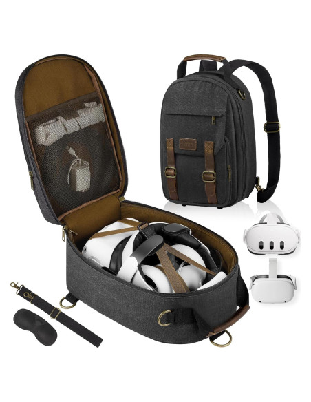 Funda Dura SMRITI para Cascos de VR y Accesorios - Negro